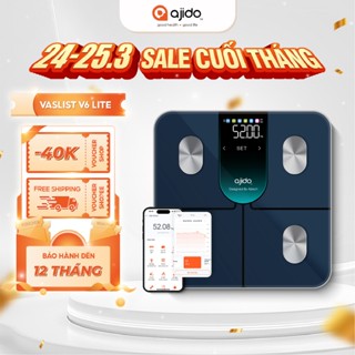 Cân Điện Từ Thông Minh AJIDO VASLIST V6 LITE - Phân Tích Inbody 20 Chỉ Số Sức Khỏe, Kết Nối Bluetooth Với Ajido Health