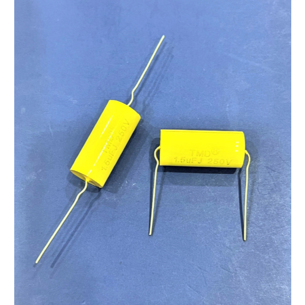 1.5uf J 250v 11x25 Tụ phân tần tụ loa Treble tròn vàng TMD