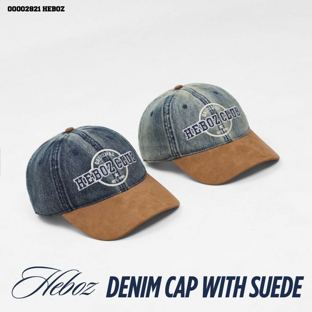 Nón denim HEBOZ suede 2M - 00002821