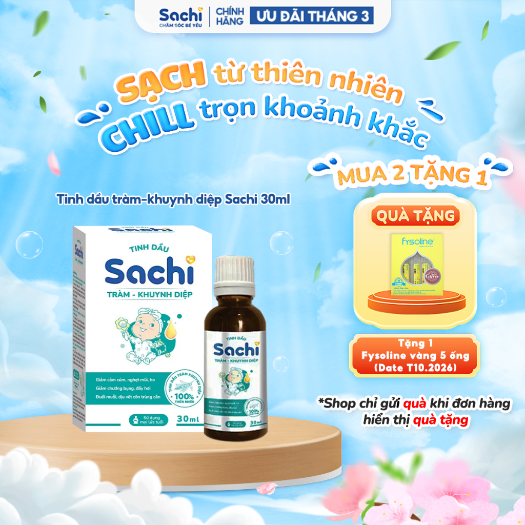 Tinh Dầu Tràm Khuynh Diệp Sachi Giúp Làm Ấm Cơ Thể, Đuổi Muỗi, Làm Dịu Các Vết Côn Trùng Cắn 30ml