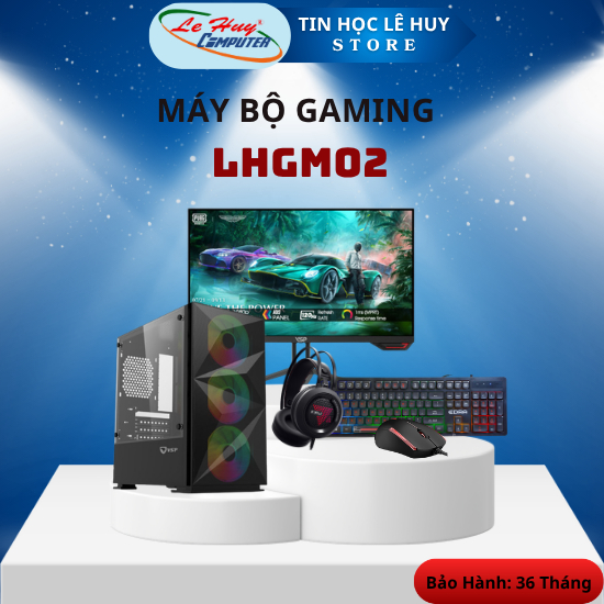 Bộ Máy Tính - PC Gaming AMD LHGM02 (CPU 3400G/ MB B450M/ Ram 8GB/ SSD 256GB) - Hàng Chính Hãng