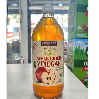 [ Date 02/28 ] Giấm Táo Hữu Cơ Kirkland 946ml Mỹ - Kirkland Signature Organic Apple Cider Vinegar