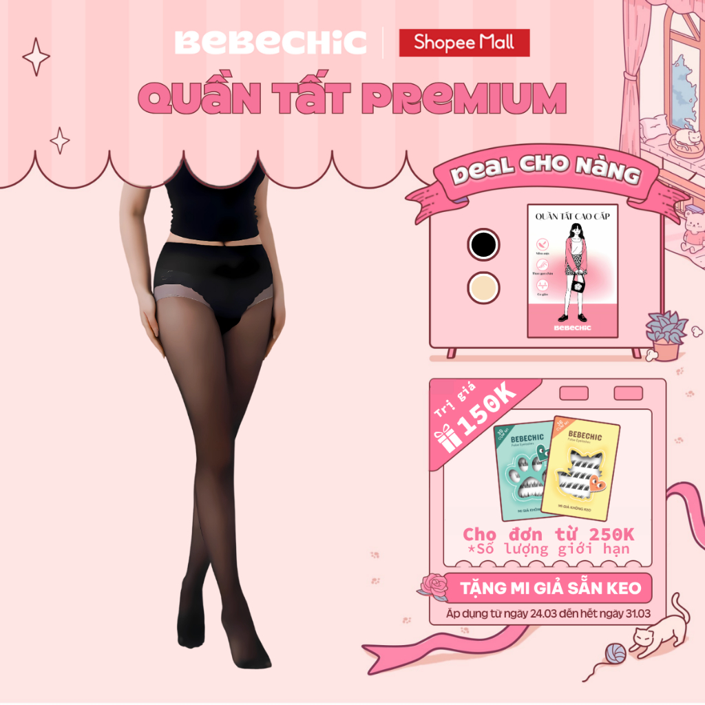 Quần Tất Premium BT11 BEBECHIC Siêu Dai, Chống Xước, Che Khuyết Điểm, Thon Gọn Chân