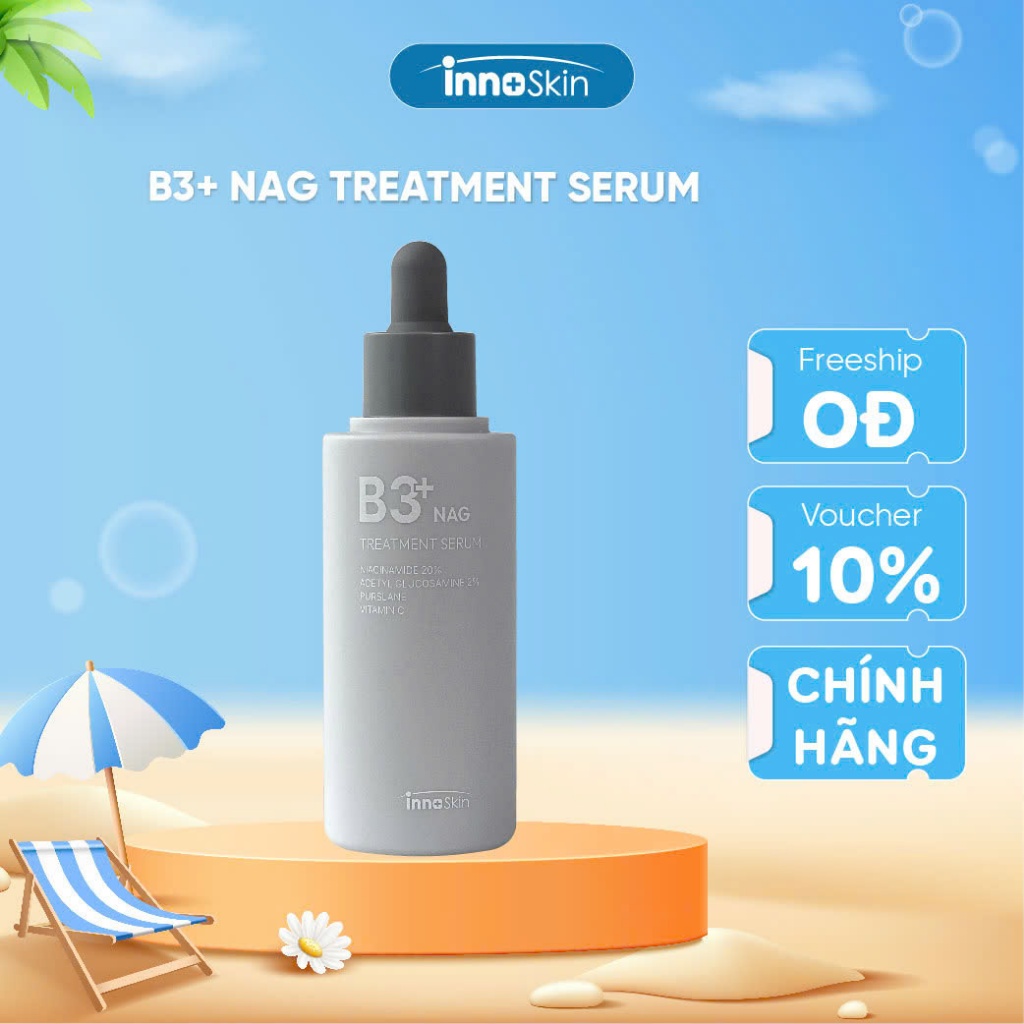 Serum B3 NIA 20% NAG Treatment Inoskin Hàn Quốc 50ml Giảm Nếp Nhăn,Tăng Đàn Hồi Da, Sáng Da, Mịn Da