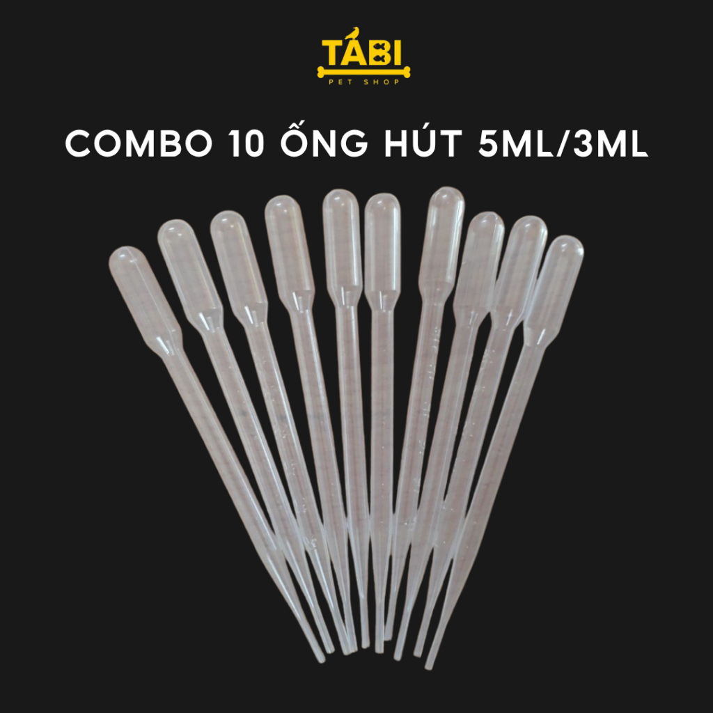 COMBO 10 ỐNG - 100 ỐNG Hút Atermia 3ML/5ML Dài 17CM - Dụng Cụ Ấp Nở Atermia