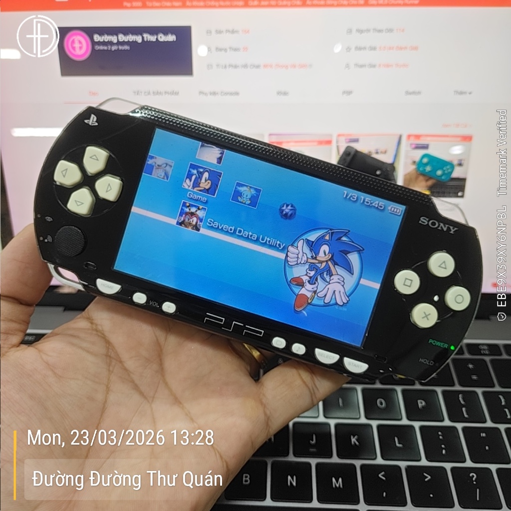 [Máy Cũ 97% - Đọc kỹ trong phần mô tả] PSP 1000 - Pin dung lượng cao - 64G - Đã Mod
