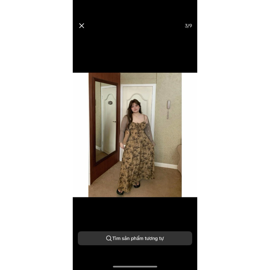 PASS VÁY DÀI PHONG CÁCH PHÁP NGỌT NGÀO CÓ ĐIỀU CHỈNH MỦM MĨM MẶC OK LUN