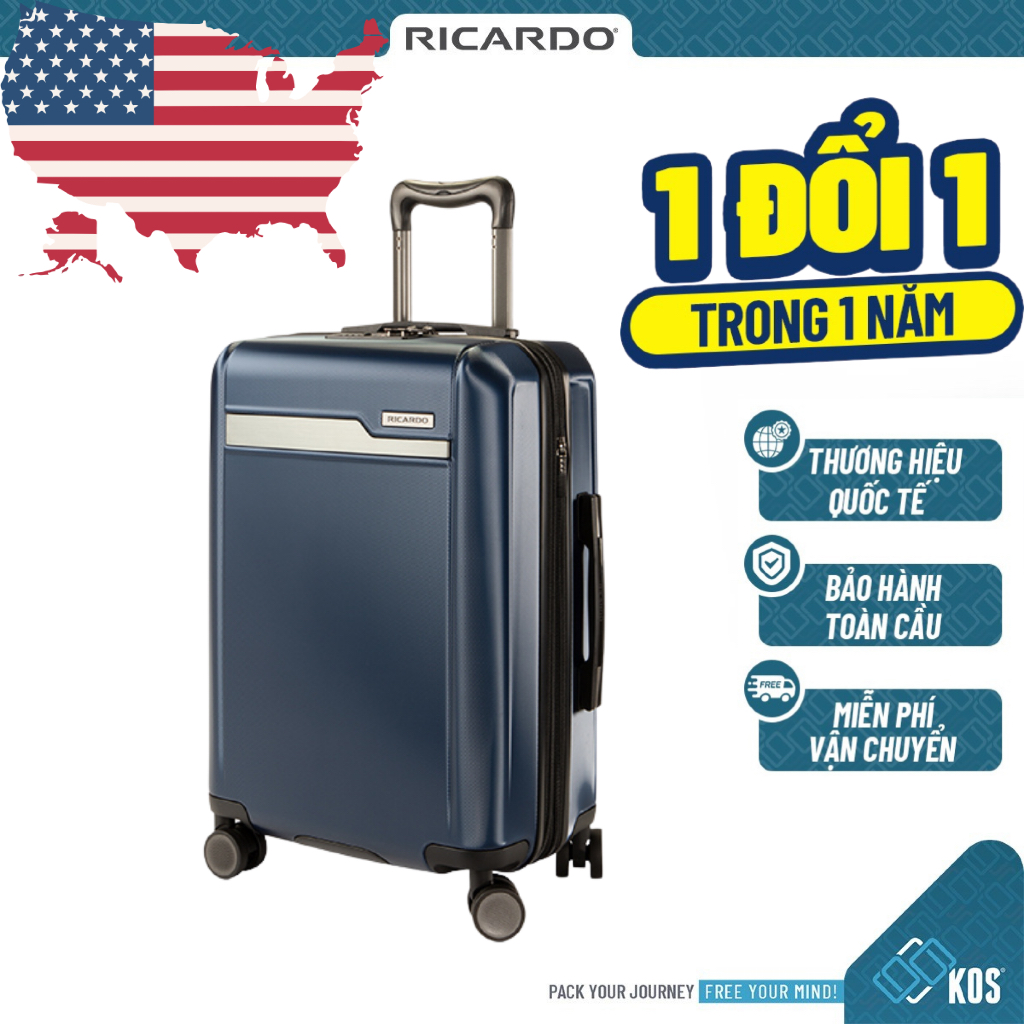 Vali kéo RICARDO Palm Springs Size S/M/L (21/25/29 inch) thương hiệu MỸ