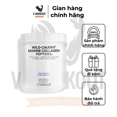 Bột collagen hỗ trợ trẻ hóa da CodeAge Marine Collagen Peptides 450g - Codeage Authorized MH