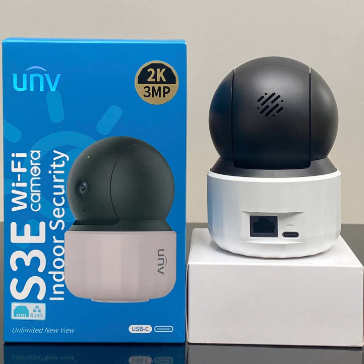 Camera WIFI Trong Nhà UNV S3E Giám Sát 24/7 Xoay 360°, Chuẩn Ultra265 - IPC-S3E-M3
