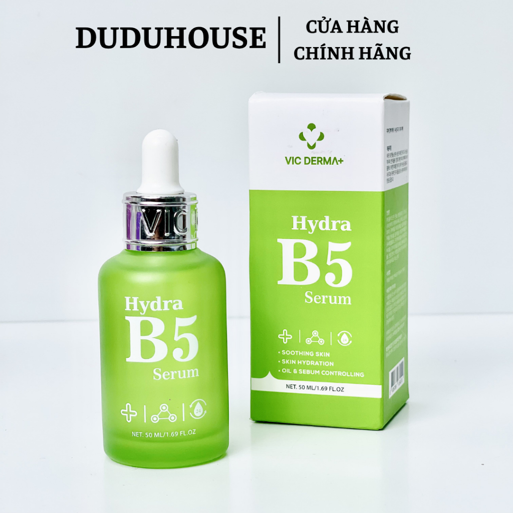 Tinh Chất Hydra B5 Vic Derma Serum Phục Hồi, Cấp Ẩm Và Giúp Da Khoẻ Mạnh 50ml Duduhouse