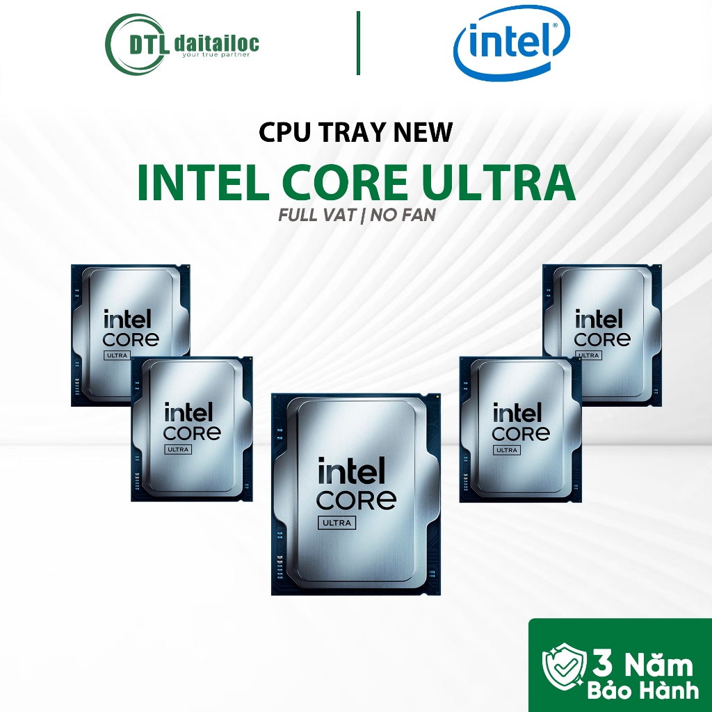 (Full VAT) CPU Intel Core Ultra 7 265KF Tray New (No Fan) | Bảo Hành 36 Tháng