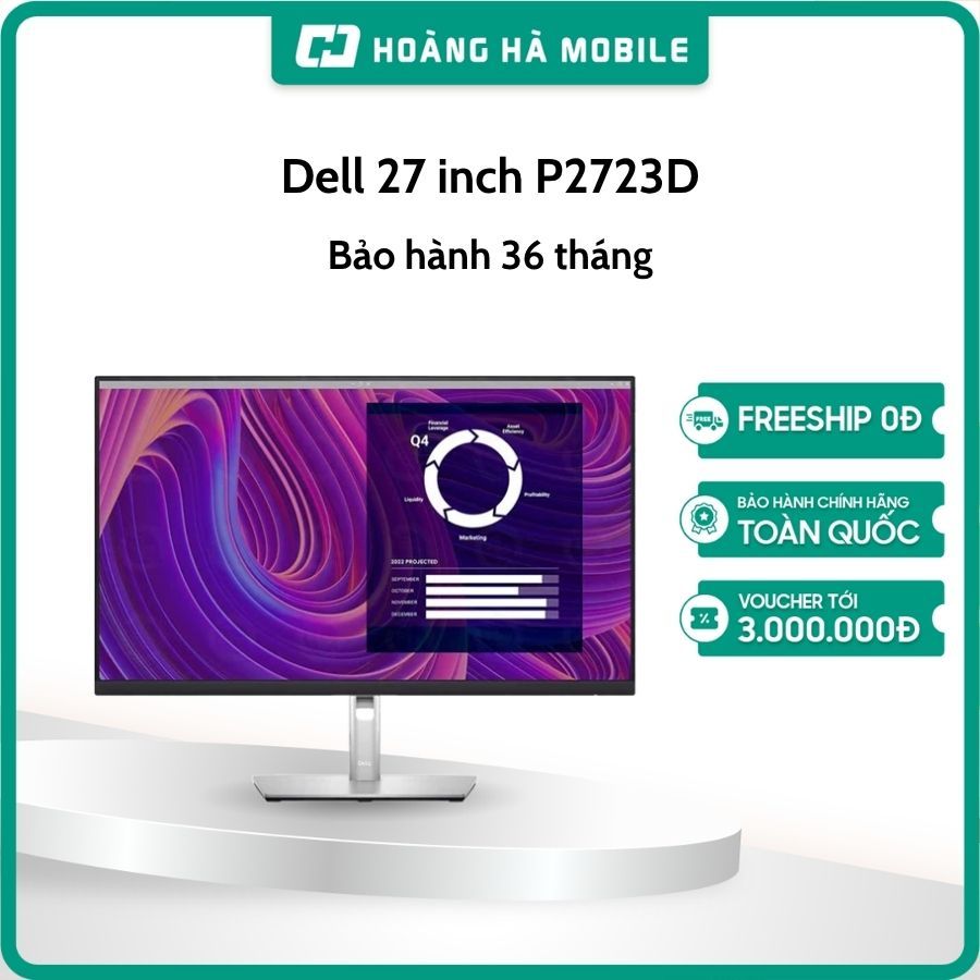 Màn hình Dell 27 inch P2723D QHD/IPS/60Hz/8ms - Chính hãng