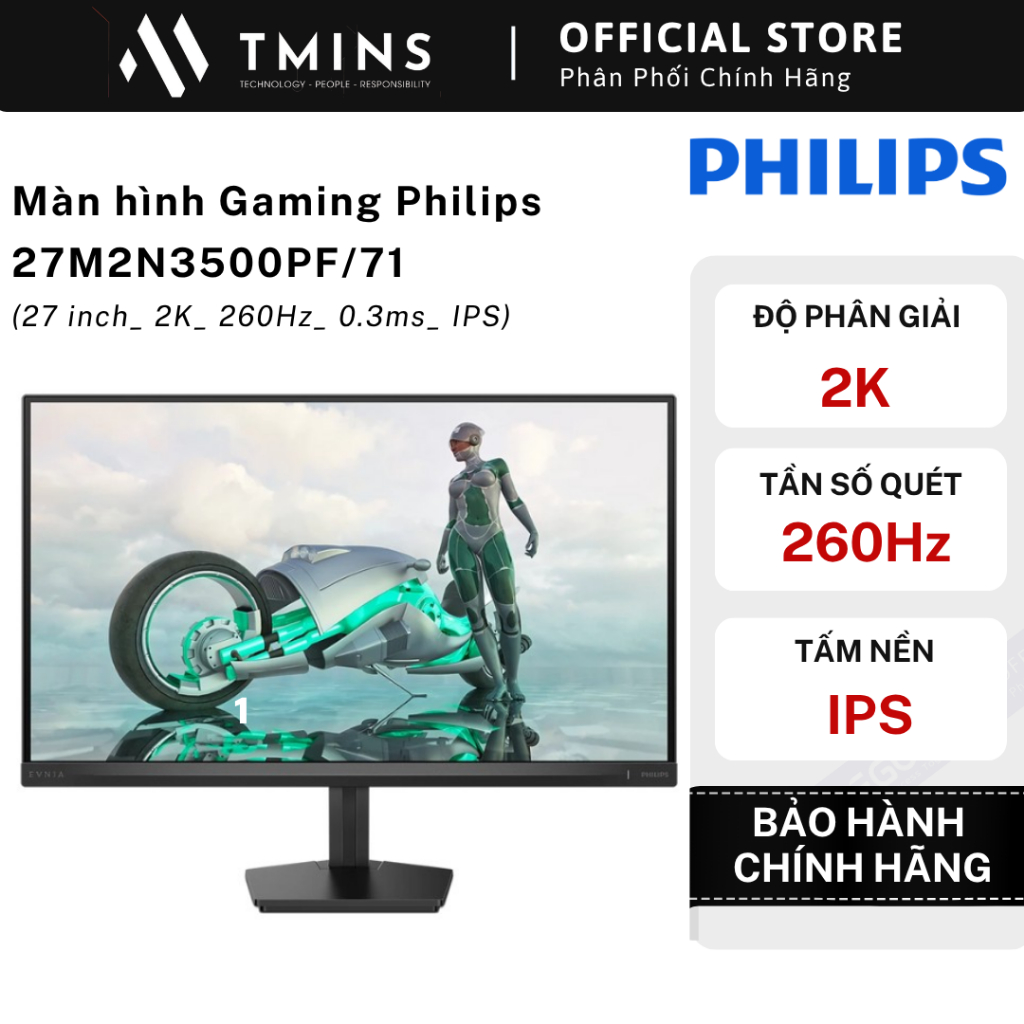 Màn hình Gaming Philips 27M2N3500PF/71 (27 inch_ 2K_ 260Hz_ 0.3ms_ IPS) - Hàng chính hãng