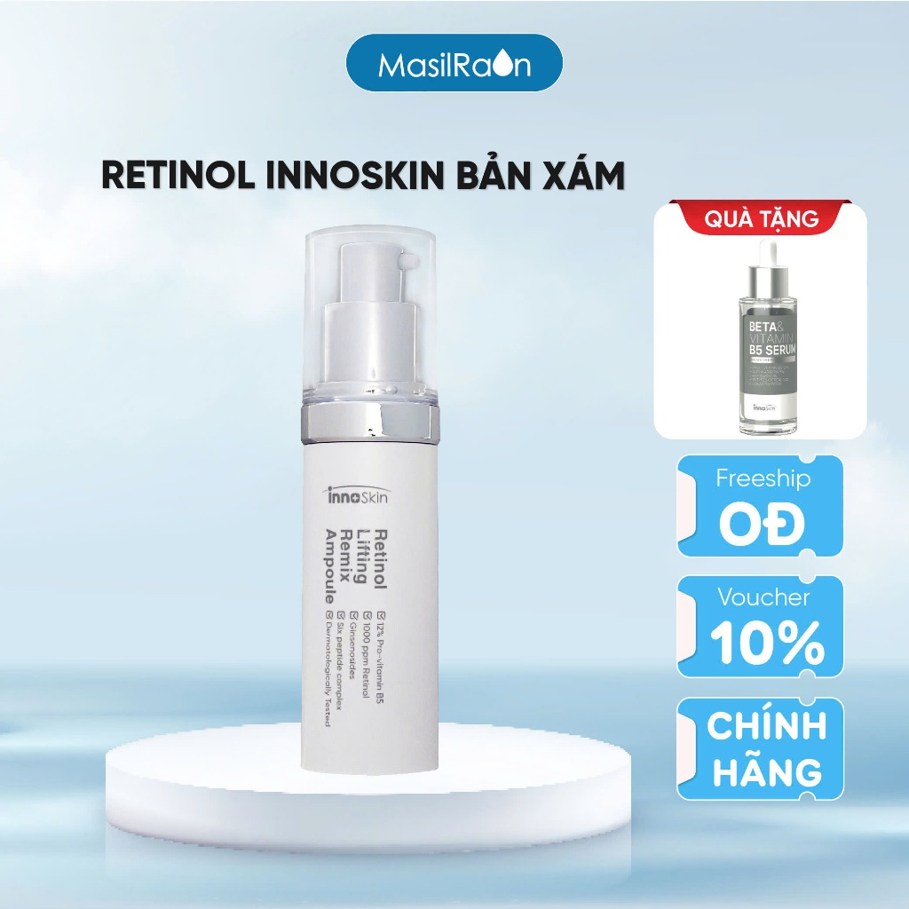 Tinh Chất Retinol Innoskin Lifting Remix Ampoule 30ml ( Mẫu Mới) - Tặng 1 Chai Serum Innoskin Beta &