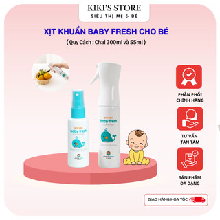 Xịt diệt khuẩn, Tiệt trùng, rửa bình sữa cho bé Baby Fresh Joona Baby chai 55ml/300ml