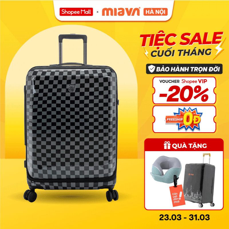 Vali Kéo Heys EZ Fashion - Size 20/24/28 inch, Nhựa PC Cao Cấp, Ngăn Đựng Laptop, Khoá Đôi Nới Rộng,