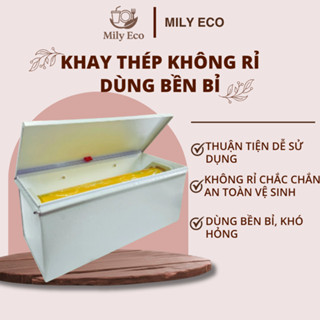 Vỏ hộp đựng màng bọc thực phẩm 30 - 45cm, khay thép vỏ kim loại, thép không gỉ, bền bỉ, chắc chắn