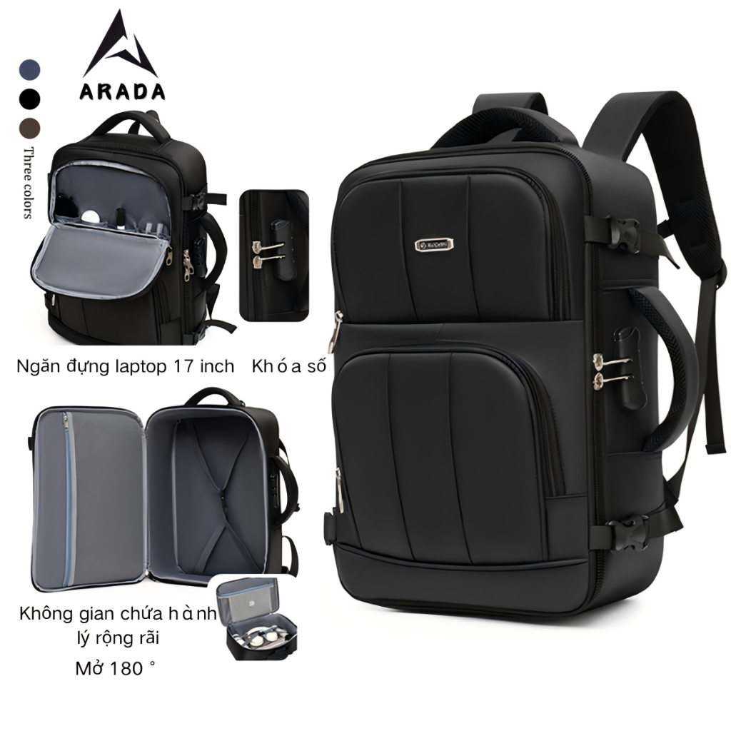 Baló túi du lịch Có khóa kết hợp đa năng đựng quần áo, giày chống thấm nước balo leo núi đa năng