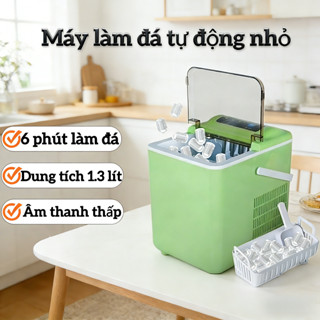 Máy làm đá mini gia đình, du lịch ngoài trời, tàu thủy, công suất nhỏ, tự động rửa sạch, dùng ký túc xá, lều trại, tạo