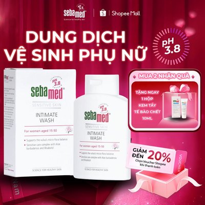 Dung dịch vệ sinh phụ nữ Sebamed Feminine Intimate Wash pH3.8 cho da nhạy cảm