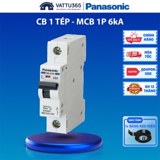 MCB Panasonic 1P 6kA Chính Hãng | Át 1 Tép, Cầu Dao Tự Động DIN Panasonic Bảo Vệ Quá Tải & Chập Mạch