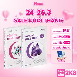 Hoá học 12 Chương trình mới : Sách  Tổng ôn hoá học ôn thi thpt quốc gia 2026, đánh giá năng lực cho 2k8 Moonbook