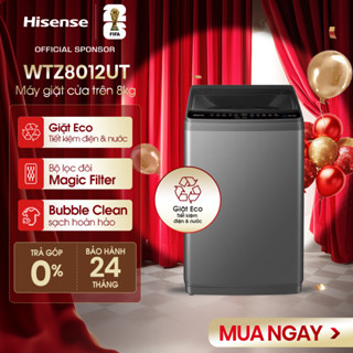 Máy Giặt Hisense Cửa Trên 8kg WTZQ8012UT, Giao Hàng Toàn Quốc