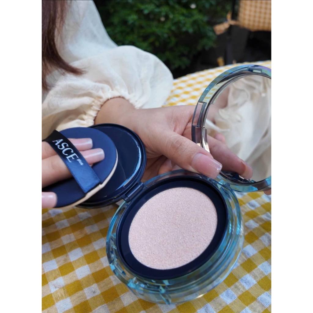 [Mua 1 tặng 1 sample] Phấn nước trang điểm chống nắng SPF 50+ Exocobio Asce Plus Sunshine Cushion Pr