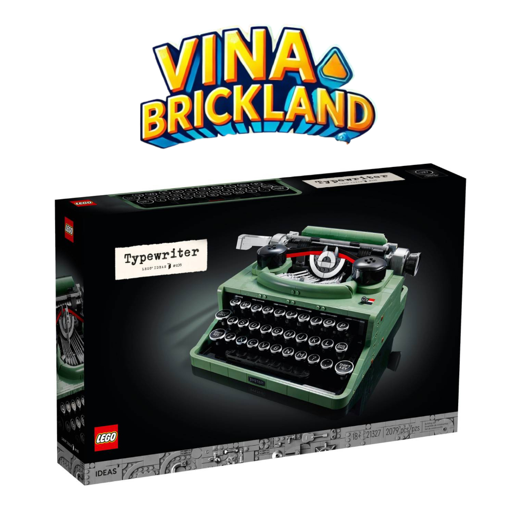 Bộ đồ chơi LEGO Ideas 21327 Typewriter - Máy Đánh Chữ Cổ Điển