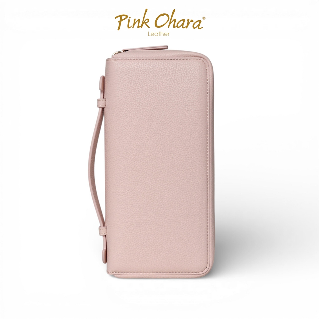 Clutch Cầm Tay Nam Nữ Da Bò Thật PINK OHARA