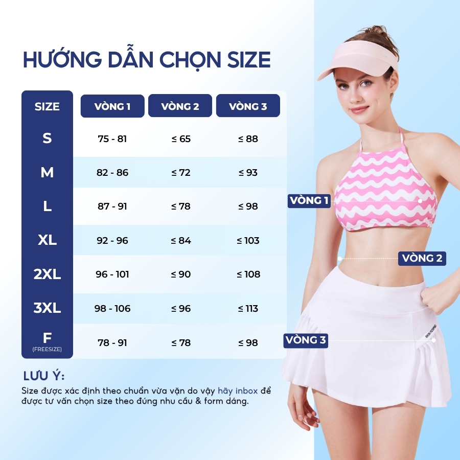 Quần bơi lẻ Nữ BIKINI PASSPORT kiểu xòe rũ - Trắng - BS526_WH | BigBuy360 - bigbuy360.vn