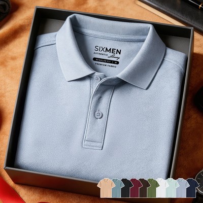Áo polo nam cao cấp SIXMEN - BASIC TRƠN [Tặng Kèm Hộp Quà Xịn] vải cá sấu FeelMax thoáng mát