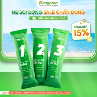 Combo bộ 3 lõi lọc thô Kangaroo số 1,2,3 dùng cho máy RO