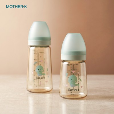 Bình sữa PPSU Hàn Quốc Mother-K - 180 ml/ 280 ml (Bambam xanh)