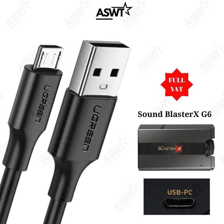 Dây USB kết nối Sound Card Sound BlasterX G6 dài 0.5m 1.5m 3m - FULL VAT, cáp Creative Sound Blaster