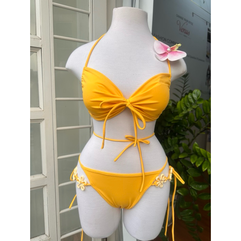 BIKINI tuyetanh Bikini 2 Mảnh Charm Hoa, Viền Ren Trendy | BigBuy360 - bigbuy360.vn