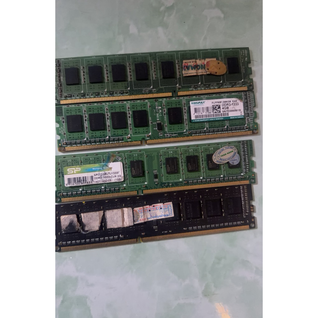 Ram DDDR 3 buss 1333 4gb 2gb các loại