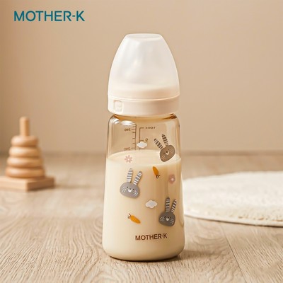Bình sữa PPSU Hàn Quốc Mother-K - 180 ml/ 280 ml (Thỏ Kem)