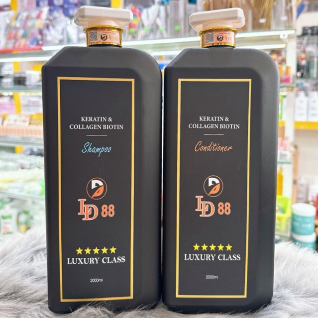 CẶP DẦU GỘI XẢ LD88 ĐEN 2000ML – KERATIN & COLLAGEN BIOTIN