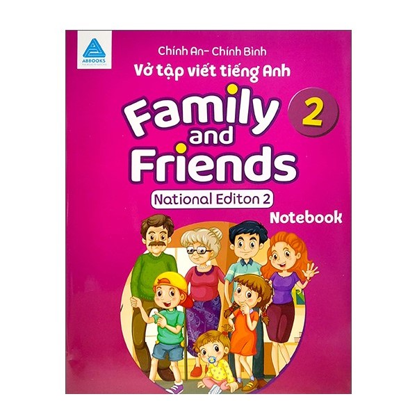 Sách - Vở Tập Viết Tiếng Anh Family and Friends 2 Notebook ABBOOKS | National Edition