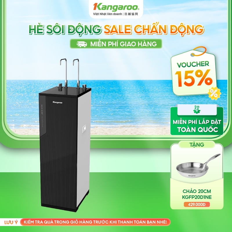 [MIỄN PHÍ LẮP ĐẶT] Máy lọc nước Kangaroo Hydrogen nóng lạnh 11 lõi KG10A88