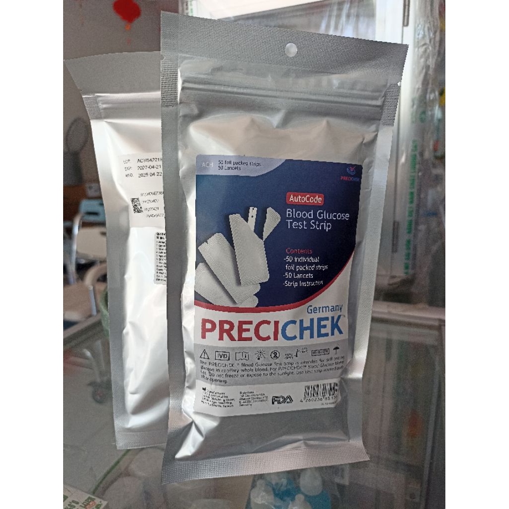 [Date 3/2028] Que thử đường huyết (gói 50) Precicheck AC 300