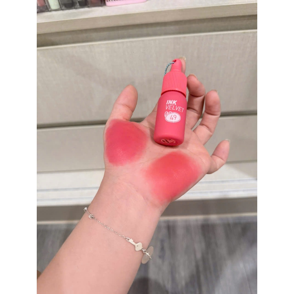 Son Kem Lì Ink 49 Hồng Baby, Son Ink Velvet Phiên bản Hazy Ink 49 Last Red