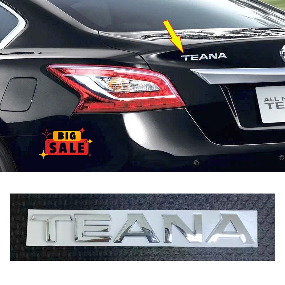 Chữ Nổi Teana Dán Sau Xe Nissan Teana ( Chuẩn Hãng ) - Tem Chữ Teana Dán Đuôi Xe Nissan Teana
