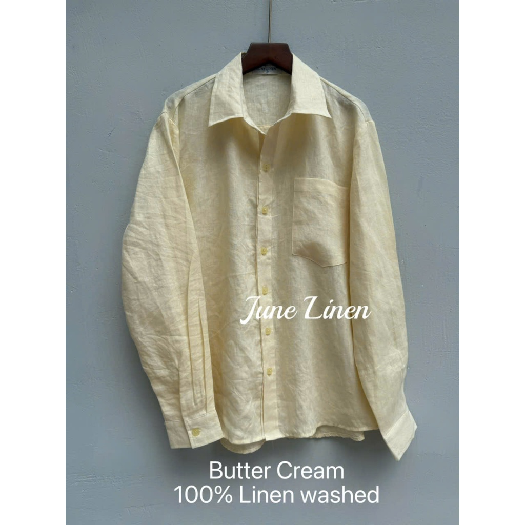(Có sẵn) Áo sơ mi nam LINEN TƯNG PREMIUM tay dài-JUNE LINEN #AN26-02