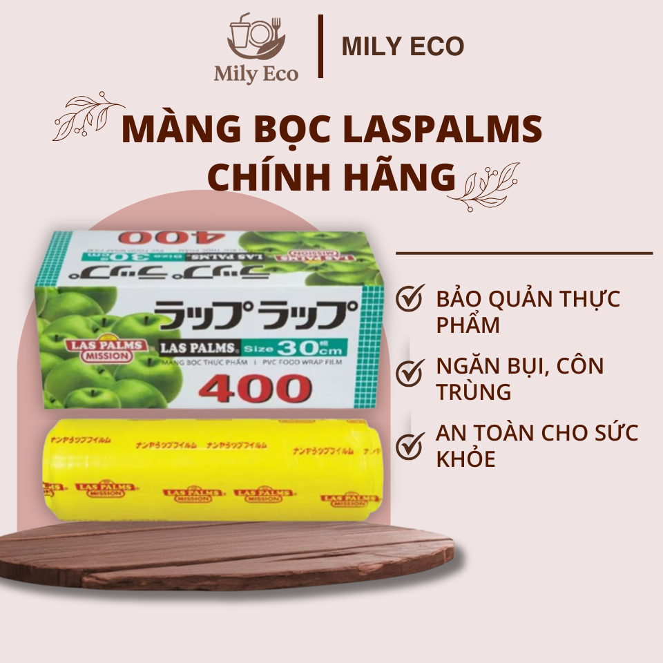 [CHÍNH HÃNG] Màng Bọc Thực Phẩm Laspalm + Busan Siêu Dính, Siêu Dai - Màng Bảo Quản Chống Khuẩn, Giữ Thức Ăn Tươi Lâu