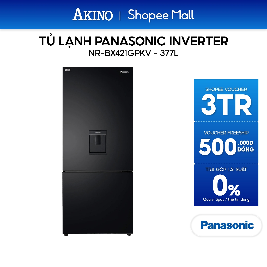 Tủ lạnh Panasonic Inverter 377 lít NR-BX421GPKV - Hàng Chính Hãng