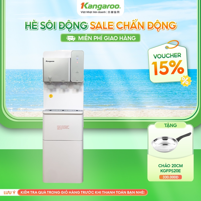 Máy làm nóng lạnh nước uống có chức năng làm đá Kangaroo KG65A3