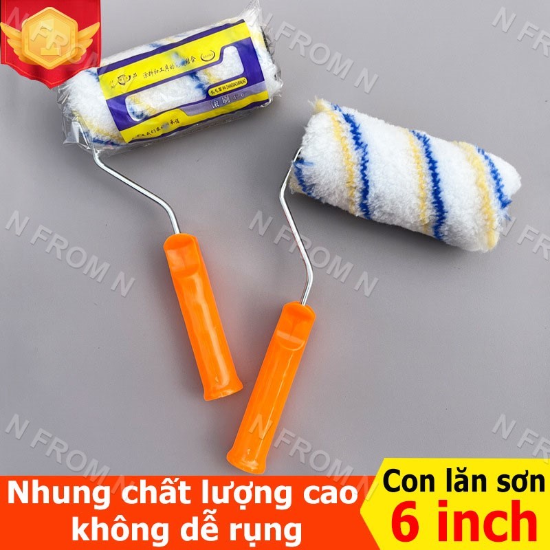 Chổi sơn sợi tổng hợp 6 feet, con lăn sơn, sơn latex, dụng cụ sơn, con lăn polyester nóng chảy, dụng
